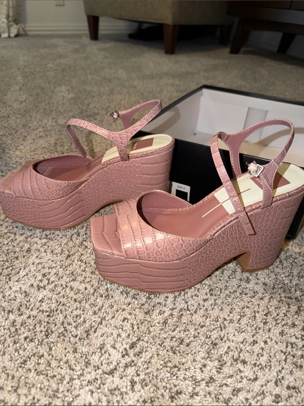 Dolce Vita Women's Rose Crocodile Print Stella
